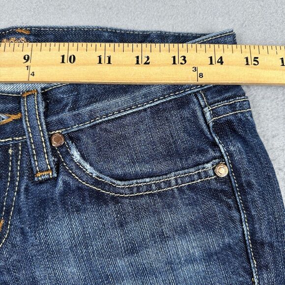 Miss Me Marilyn Jeans Womens 26 Blue Denim‎ Bootcut Dark Wash Low Rise Pants - Picture 7 of 16